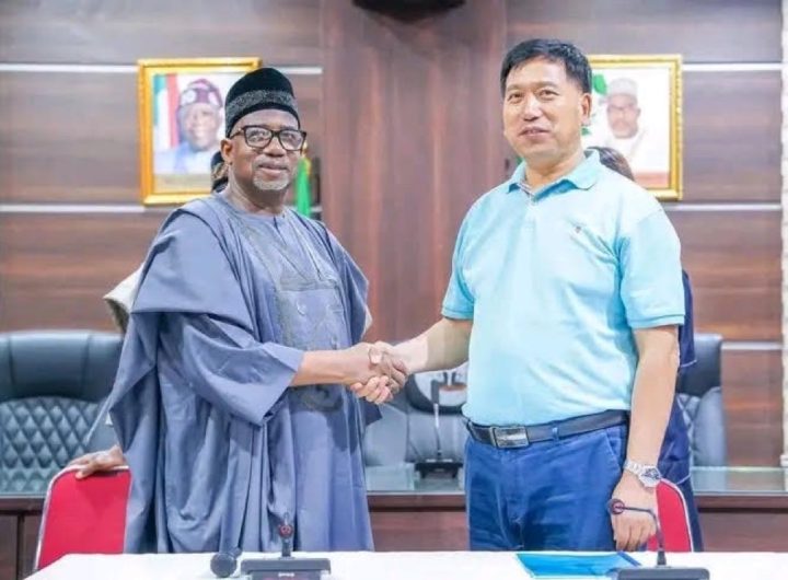 Bauchi State Governor, Bala Mohammed, and his economic adviser, Li Zhensheng, a Chinese national,