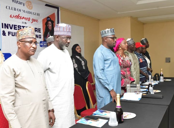 Borno deputy governor donates N5 million at Rotary Club Maiduguri investiture