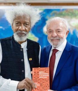 Brazilian President, Luiz Inácio da Silva has hosted Nobel laureate, Wole Soyinka.