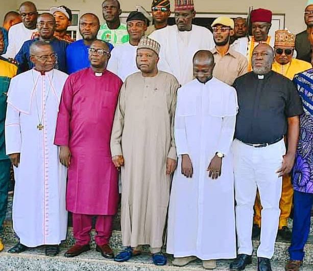 CAN visits.Gombe State Governor, Inuwa Yahaya