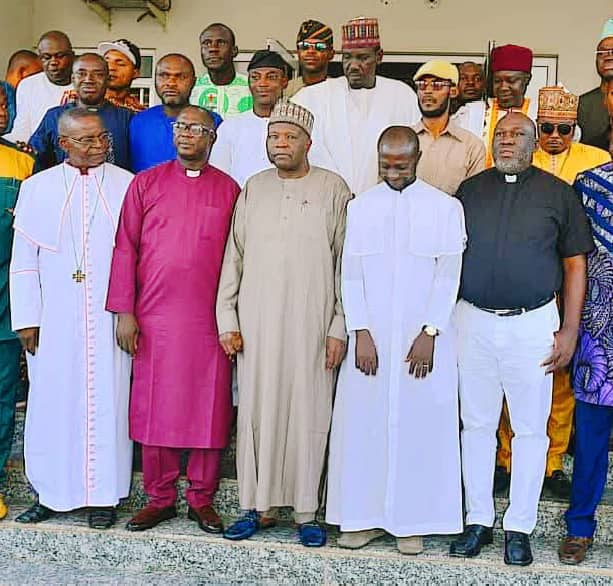 CAN visits.Gombe State Governor, Inuwa Yahaya