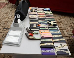 EFCC arrests 55 suspected Internet fraudsters, recovers 6 exotic cars, 2 pistols in Ogun