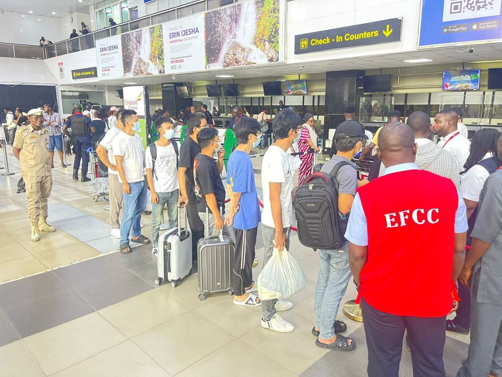 EFCC, NIS repatriate 51 more foreign nationals jailed for cyber-terrorism, Internet fraud