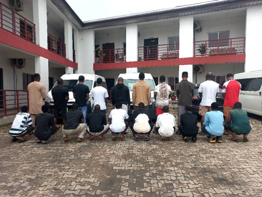 EFCC arrests 37 Internet fraudsters, recovers exotic cars in Port Harcourt