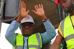 FCT Minister Nyesom Wike during the project’s inauguration on Wednesday in Bwari Area Council of Abuja