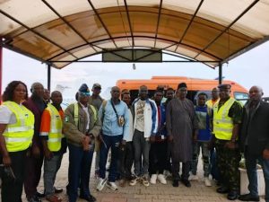 The group arrived in Abuja aboard a Sky Airlines Boeing 747-200, registered as ET-AXO, landing at Nnamdi Azikiwe International Airport at 4:45 p.m. on Thursday.