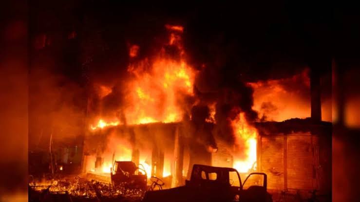 Fire razes popular radio station in Ibadan