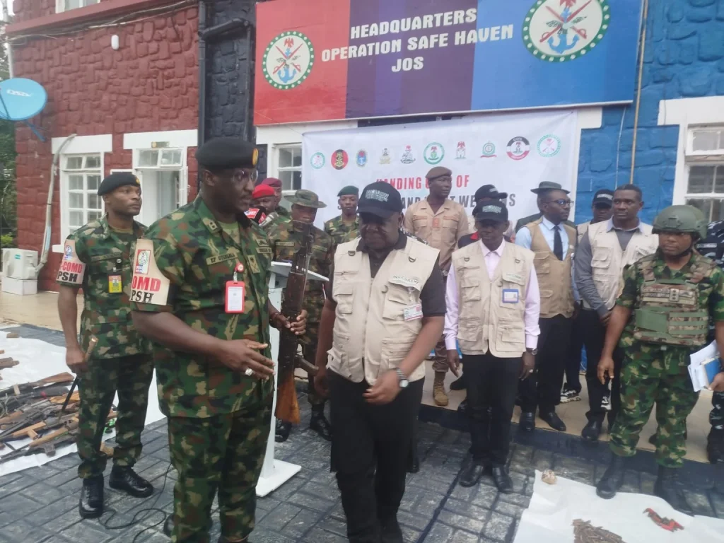 Troops of OPSH handover of 220 seized weapons