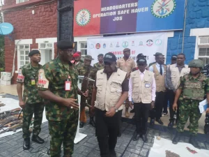 Troops of OPSH handover of 220 seized weapons