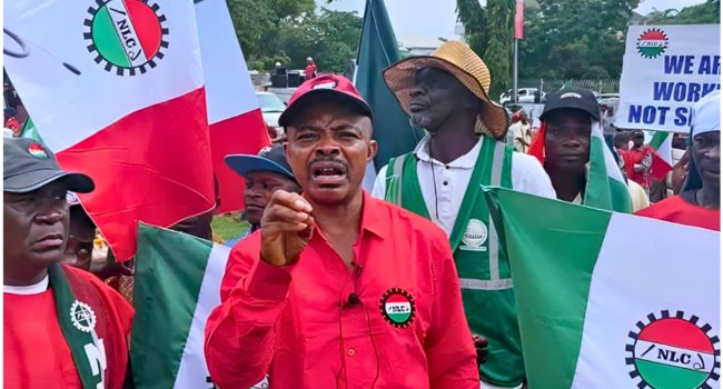 NLC protest Joe Ajaero