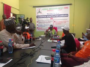 NOA flags of campaign in Borno