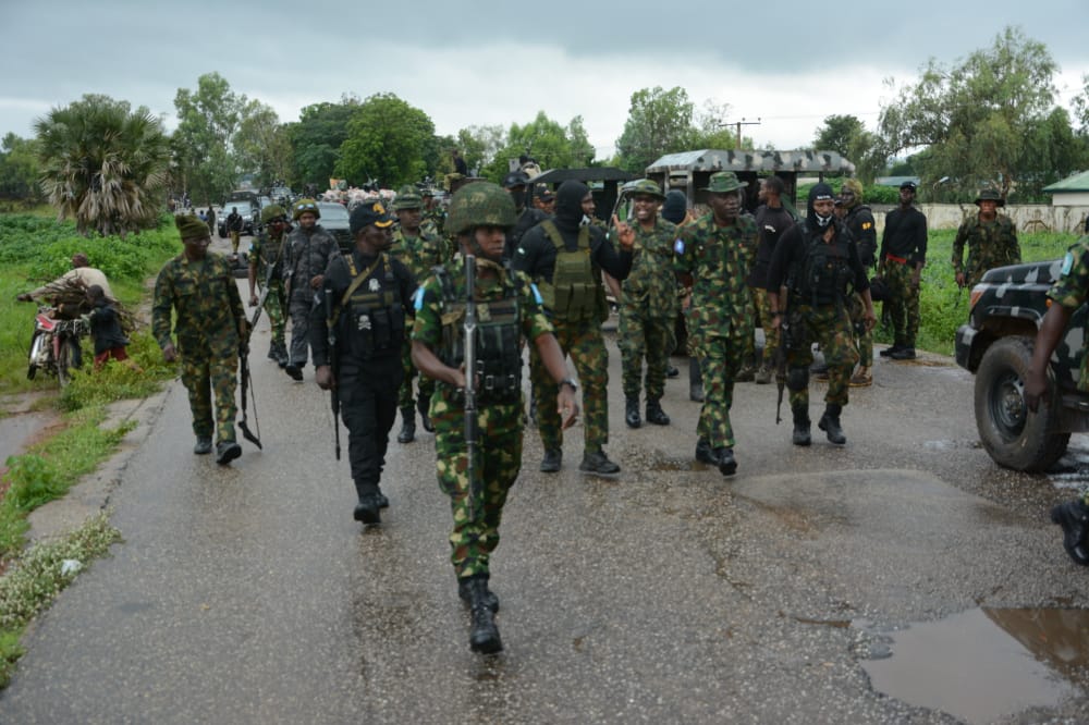 Nigerian Army troops..