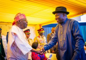 President Bola Tinubu and former President Goodluck Ebele Jonathan
