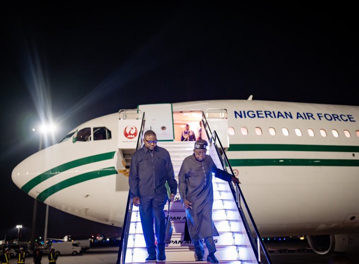 President Bola Tinubu arrives Japan