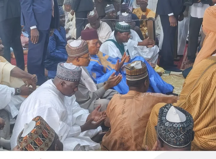 Shettima attends Buharis Daughter wedding