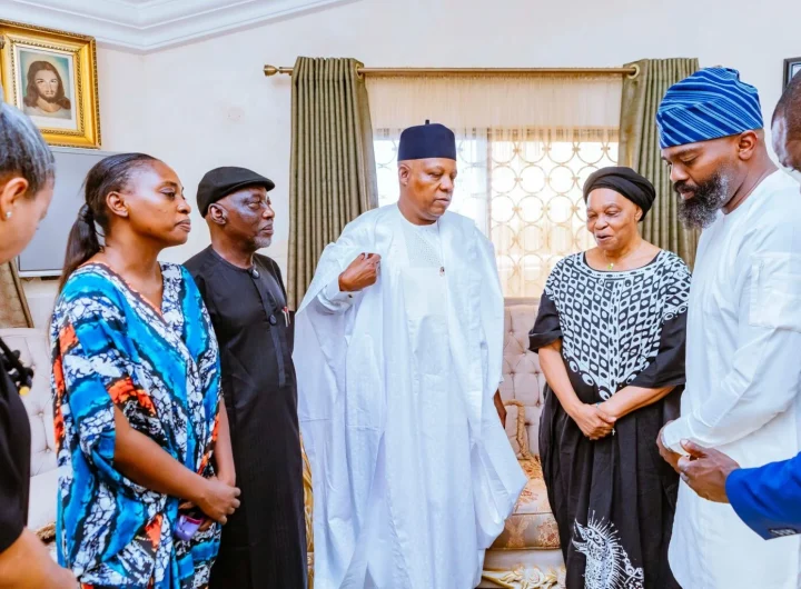 VP Kashim Shettima paid a condolence visit to the families of late Audu Ogbeh