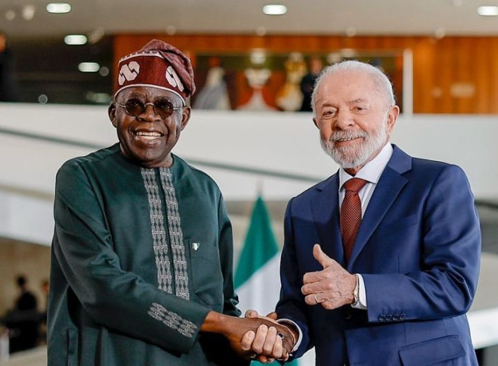 Nigerian President Bola Tinubu officially meets President Lula in Brasilia