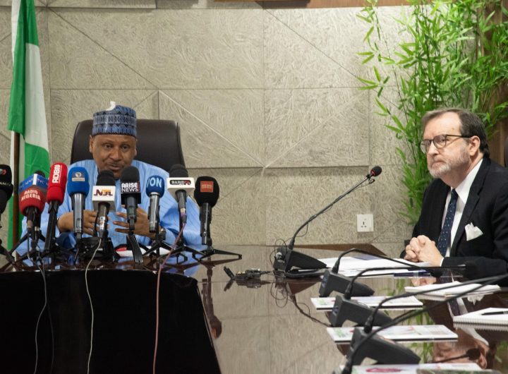 U.A Ambassador to Nigeria, Richard mills on Friday paid a courtesy visit to Nigeria's Minister of Information, Mohammed Idris