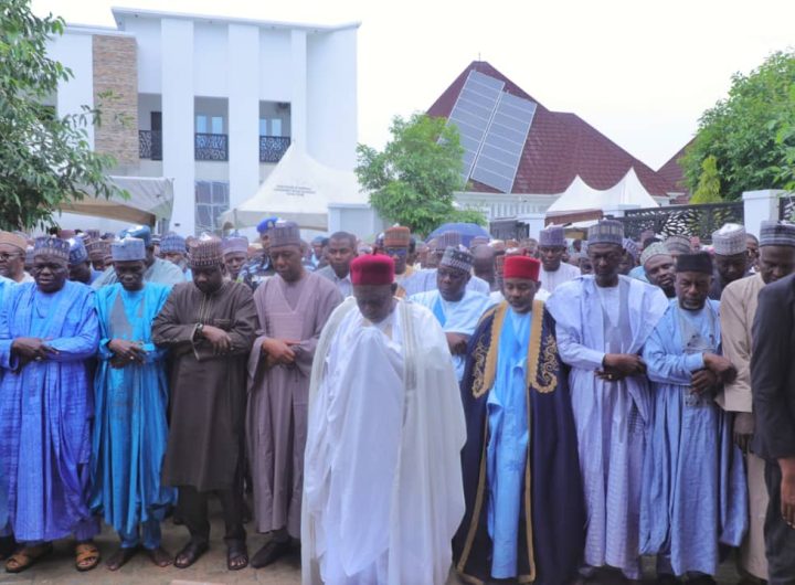 Zulum, others present as Borno acting Chief of Staff buries mother