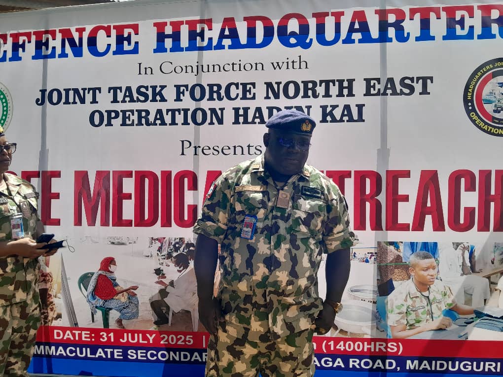 Military conducts life-changing medical outreach in Maiduguri 2 Military offers medical outreach in Maiduguri