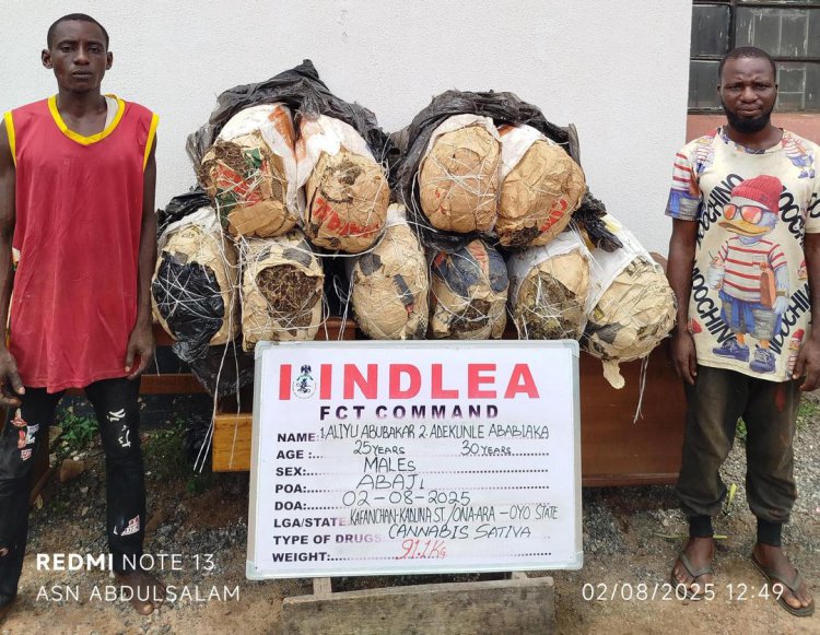 NDLEA arrests dispatch riders distributing illicit drugs in Abuja; recovers opioids in footwears at Maiduguri airport 3 ndlea 1