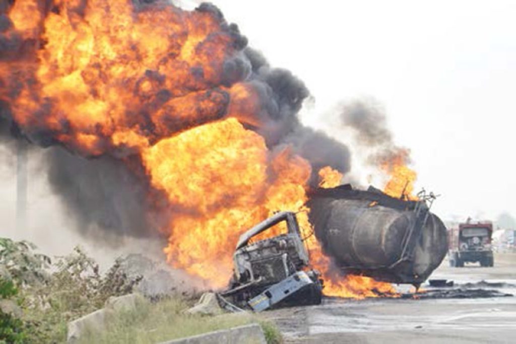 Petrol tanker explosion