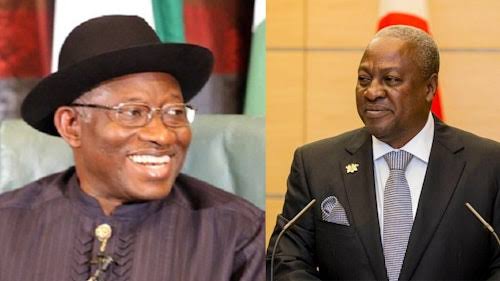 Goodluck Jonathan and John Mahama