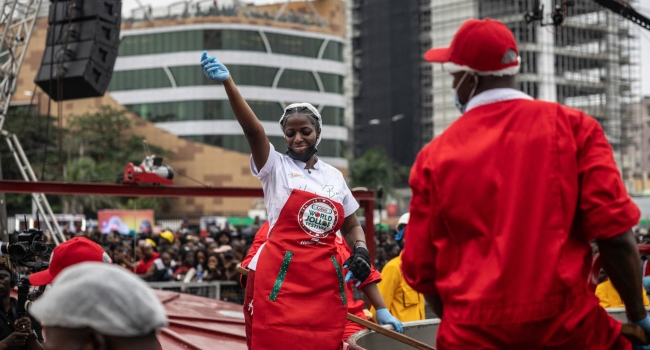 First Lady hails Hilda Baci’s record-breaking jollof rice feat as Nigerian pride 2 Hilda Baci cooks World Largest Pot of Jollof Rice