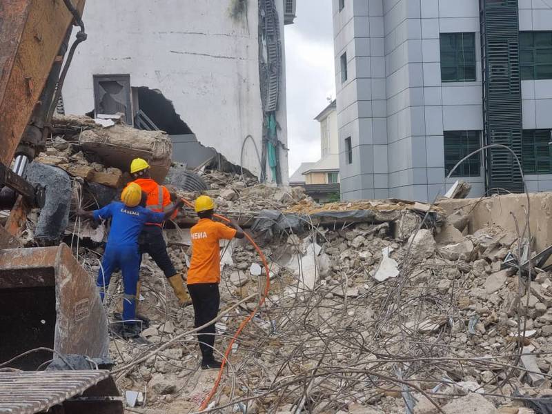 Yaba building collapse in Lagos