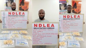 Drug suspects arrested by NDLEA at Lagos airport