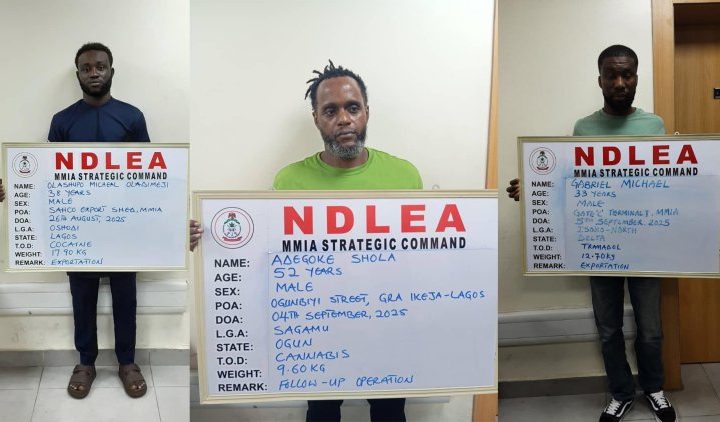 NDLEA arrests drug suspects