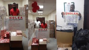NDLEA nabs Indian businessman, 3 Nigerians in N3.9bn tramadol bust at Lagos airport