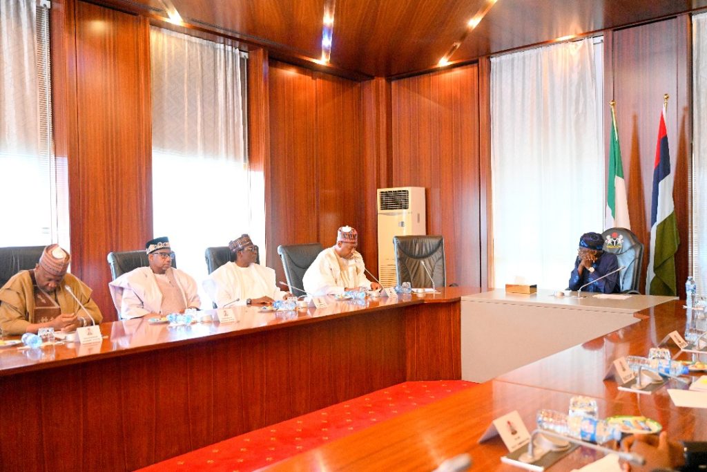 Zulum leads North East governors to Tinubu, requests completion of 17 roads, oil exploration 2 North East Governors meet Tinubu