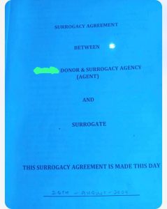 Picture 3 Temitopes surrogacy contract Sensitive information has been blurred for the confidentiality of the parties involved