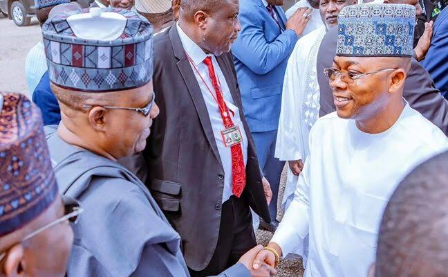 Vice President Kashim Shettima and Kogi State Governor, Usman Ododo