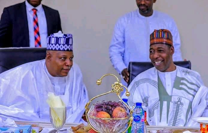 VP Kashim Shettima and Borno State Governor, Babagana Zulum