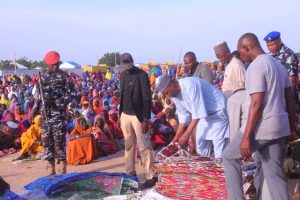 Zulum distributes food items to 18000 family in Dikwa