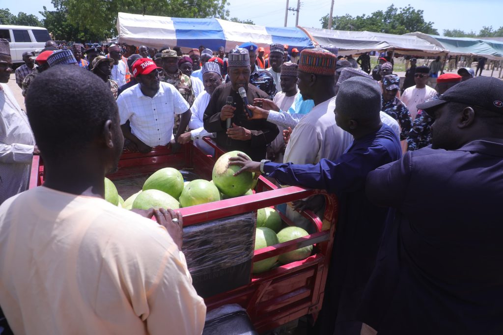 Zulum gifted farm produce in baga