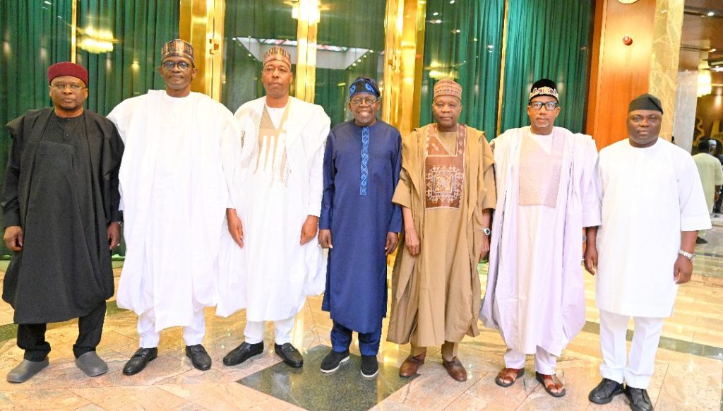 Zulum leads North East governors to Tinubu, requests completion of 17 roads, oil exploration