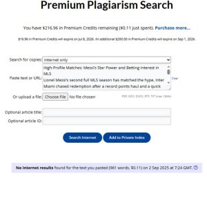 plagiarism search