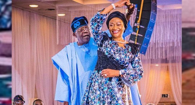 President Bola Tinubu and Nigerian First Lady, Oluremi Tinubu