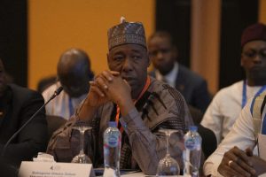 Borno State Governor, Prof. Babagana Zulum during a roundtable discussion of the 5th Aswan Forum for Sustainable Peace and Development held in Aswan, Egypt.