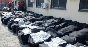 Illicit drugs intercepted by Nigeria Customs Service Tin Can Command