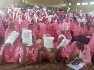 Foundation distributes menstrual pads to secondary school girls in Adamawa