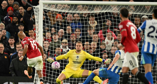 Cunha scores first Man Utd goal in win over Brighton