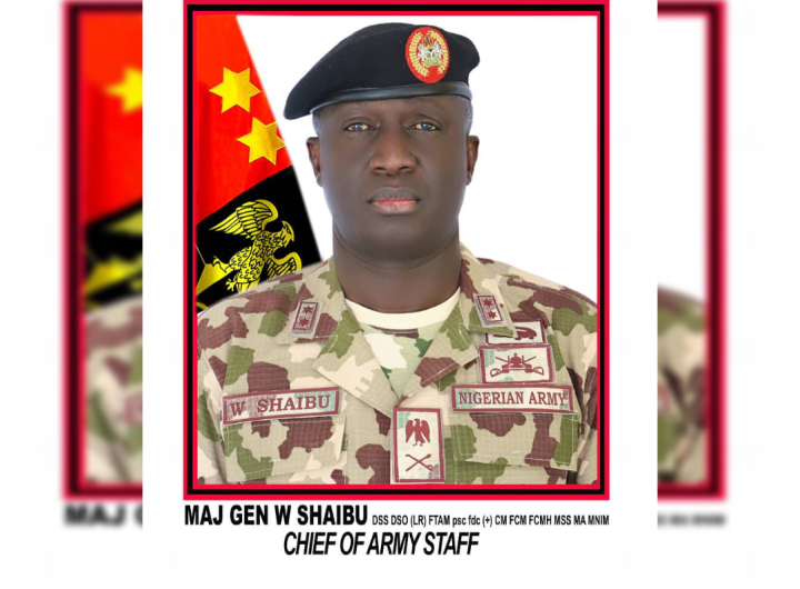 New Chief of Army Staff (COAS), Major General Waidi Shaibu
