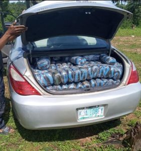 Nigerian Army intercepts vehicle with hard drugs