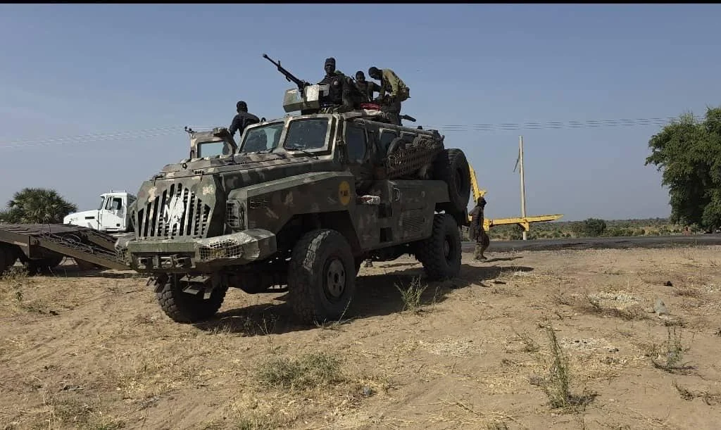 Nigerian Army troops on patrol