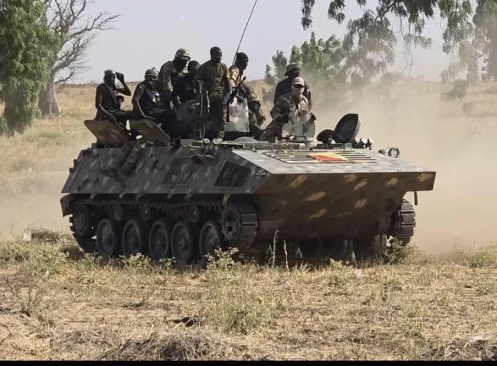 Nigerian Army troops on patrol