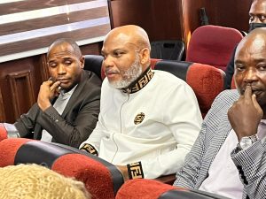 Embattled IPOB leader, Nnamdi Kanu in court
